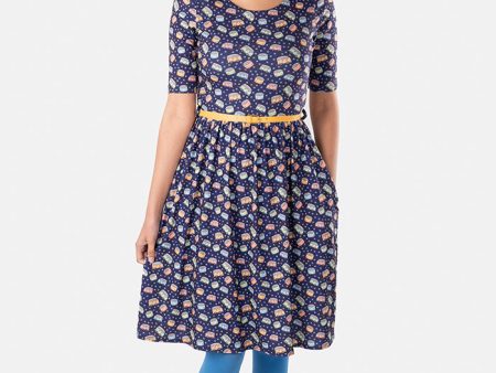 Cody Campervan Print Dress For Cheap