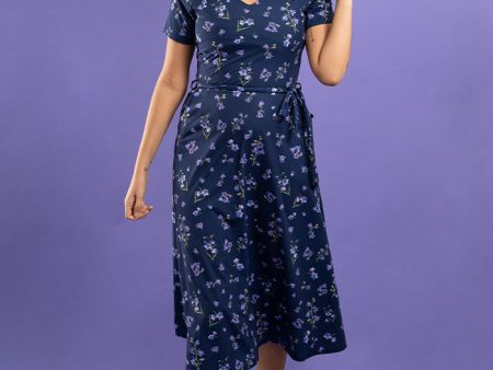 Brynn Bluebells Print Midi Dress Online now