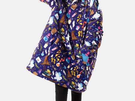 Popsy Pop-On Oversize Wizard Print Hoodie Online