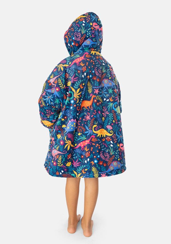 Popsy Pop-On Children s Oversize Dinosaur Print Hoodie Hot on Sale