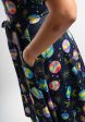 Saturn Planets Print Full Skirt Dress Online