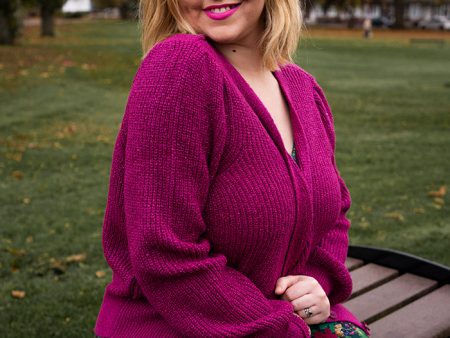 Pink Lurex Cardigan Fashion