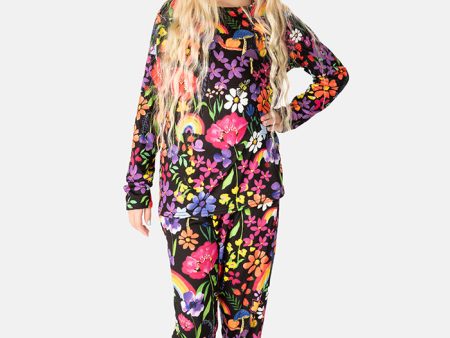 Children s Rainbow Garden Print Pyjama Set (Carmelo) Online Hot Sale