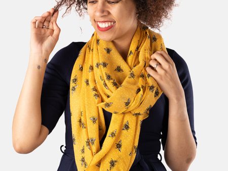 Bee Print Scarf Online Sale