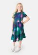 Children s Galaxy Print Cotton Dress (Stelara) Cheap