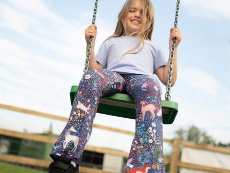 Children s Magical Woods Print Flare Leggings Cheap