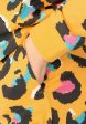 Children s Mustard Animal Print Cotton Pyjama Set on Sale