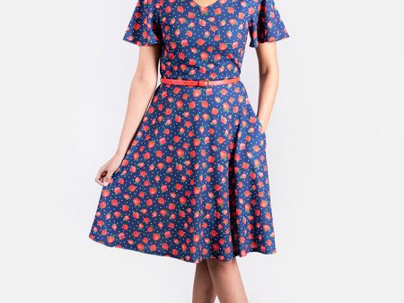 Sienna Strawberry Print Dress Supply