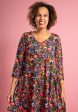 Tamsin Garden Rainbows Print A-Line Tunic Online Hot Sale