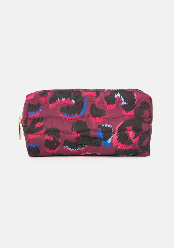 Purple Animal Print Popsy Pencil Case Hot on Sale