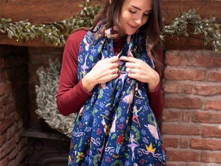 Nutcracker Print Popsy Scarf Discount