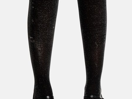 Premium Black Sparkle Tights Fashion