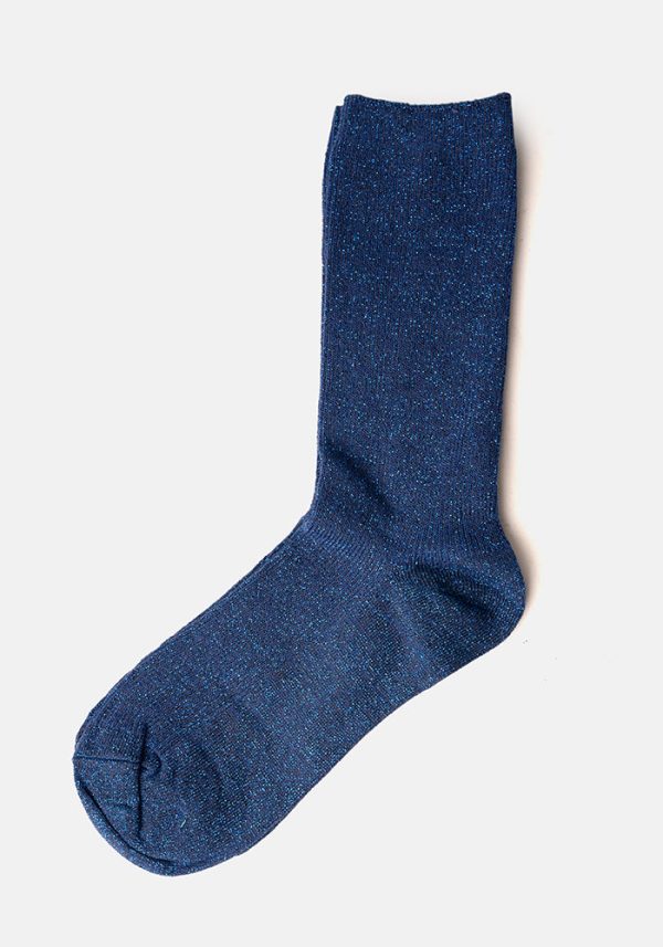 Blue Sparkle Socks Cheap