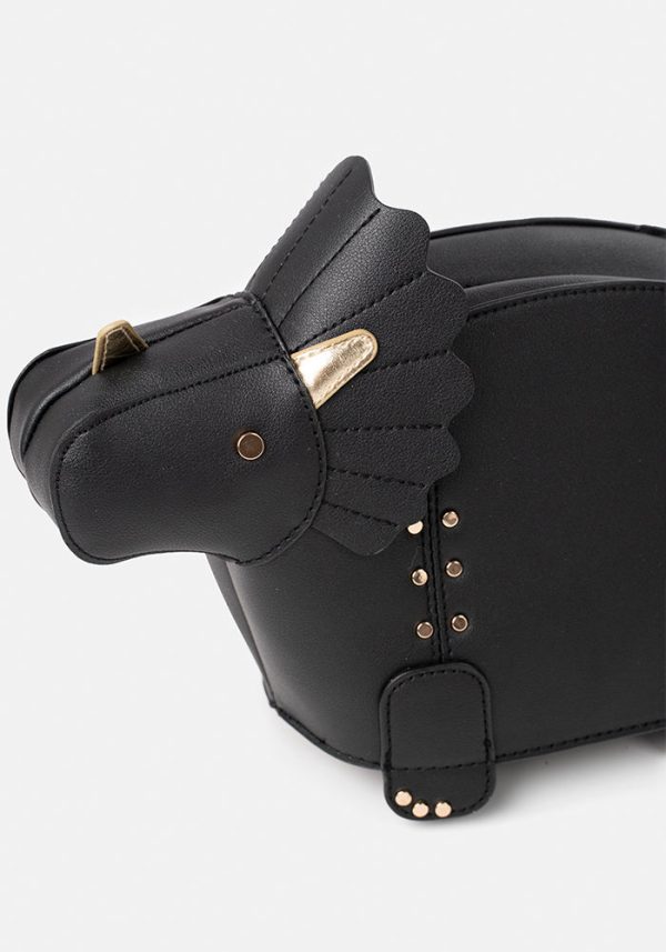 Black Dinosaur Cross Body Bag For Cheap