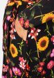 Alaine Sunflower Print Viscose Dress Fashion