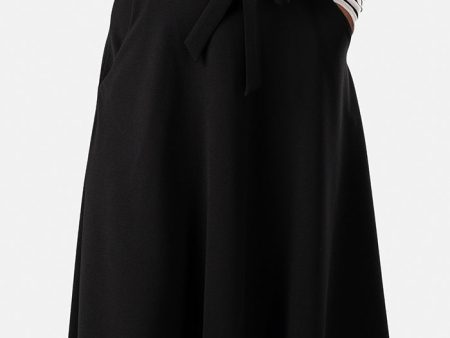 Lilia Black A-Line Skirt Hot on Sale