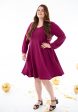 Tindra Magenta Sparkle Trapeze Dress For Cheap