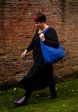 Cobalt Blue Quilted Shoulder Popsy Bag Online Sale