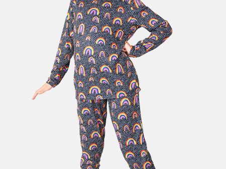 Children s Rainbow Print Pyjama Set (Nara) For Sale