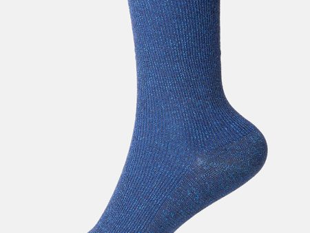 Blue Sparkle Socks Cheap