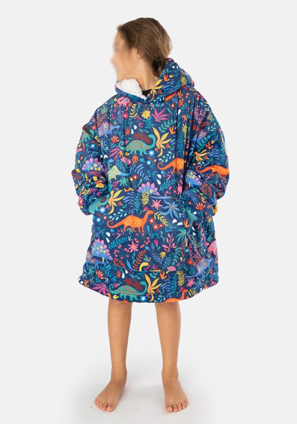 Popsy Pop-On Children s Oversize Dinosaur Print Hoodie Hot on Sale