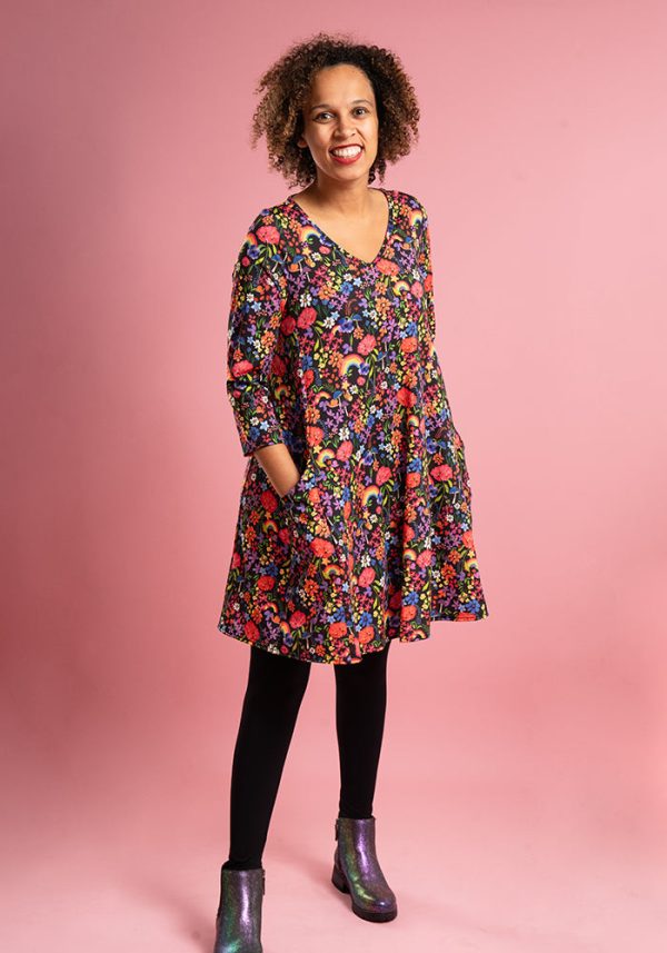 Tamsin Garden Rainbows Print A-Line Tunic Online Hot Sale