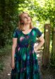 Stelara Galaxy Print Tiered Hem Cotton Dress Discount