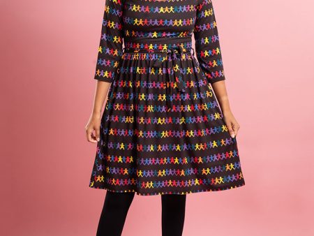 Addie Paper Chain Print Dress Online Sale