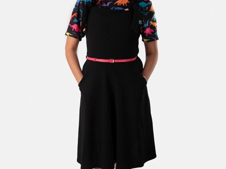 Prisha Black Pinafore For Discount