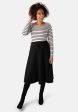 Lilia Black A-Line Skirt Hot on Sale