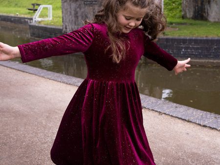 Children s Wine & Sparkle Dress (Ziya) Sale