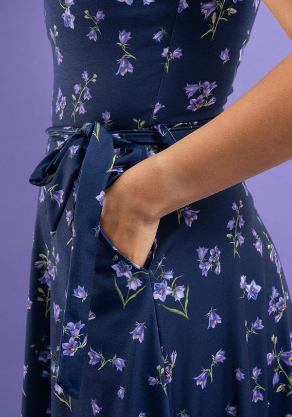 Brynn Bluebells Print Midi Dress Online now