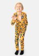 Children s Mustard Animal Print Cotton Pyjama Set on Sale