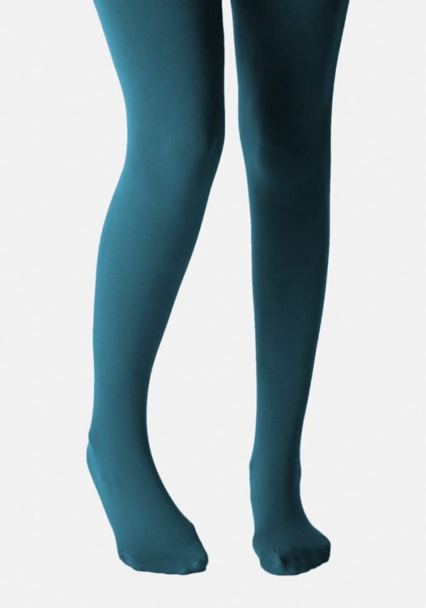 Premium 80 Denier Tights Teal Online Hot Sale