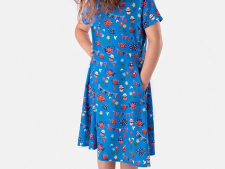 Children s Tea Party Print Dress (Lizzy) Online now