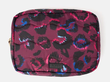 Purple Animal Print Popsy Multi Use Bag Online Hot Sale