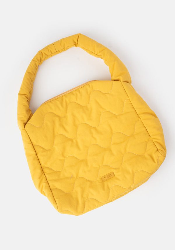 Ochre Quilted Shoulder Popsy Bag Cheap