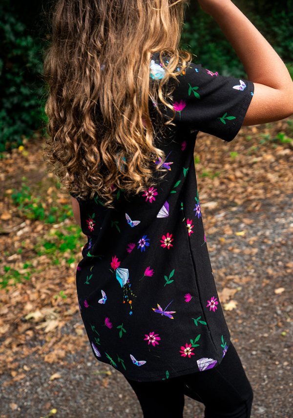 Children s Book Floral Print Cotton T-Shirt (Elinor) Online