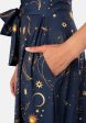 Cosmic Galaxy Print Midi Dress on Sale