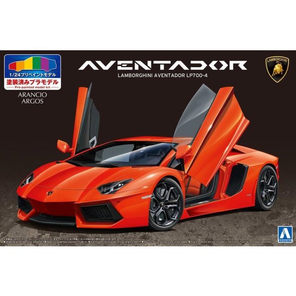 1 24 LAMBORGHINI AVENTADOR LP7004 ORANGE PEARL on Sale