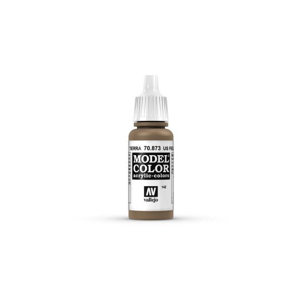 Model Colour #142  US Field Drab 18ml Matt Acrylic Paint on Sale