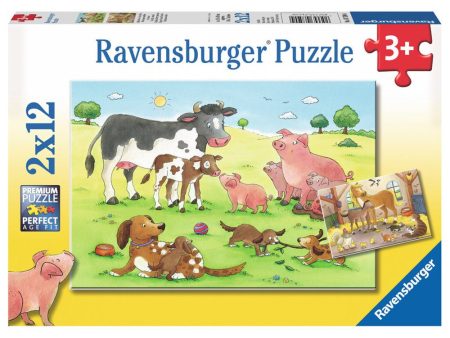 2x12pc Animals Children Puzzle Fashion