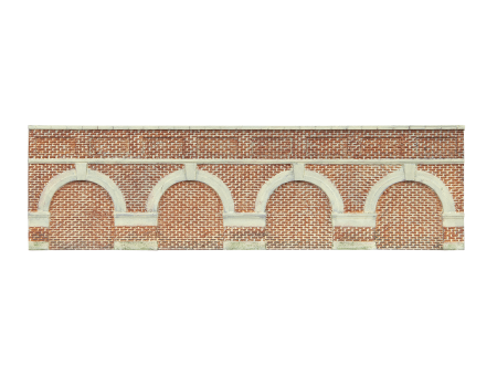 LOW LEVEL ARCHED RETAINING WALLS X2 RED BRICK Online Sale