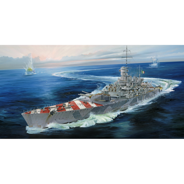 05777 1 700 Italian Navy Battleship RN Roma 1943 Plastic Model Kit For Cheap