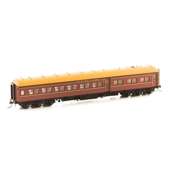 HO AB Dining Car  Indian Red 91 For Cheap