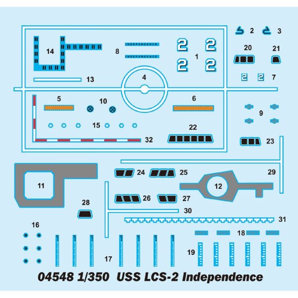 04548 1 350 USS Independence LCS2 Plastic Model Kit on Sale