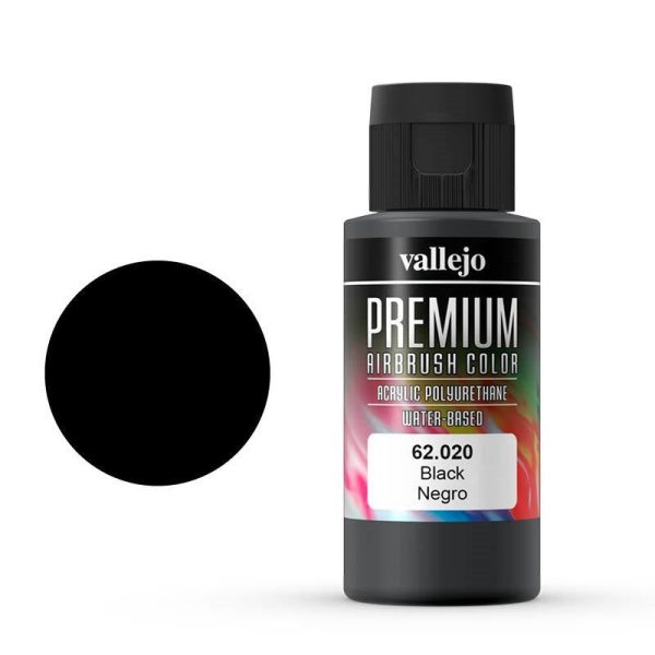 62020 Premium Colour Dark 60 ml Acrylic Airbrush Paint Supply