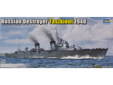 05356 1 350 Russian Destroyer Taszkient 1940 Plastic Model Kit Hot on Sale