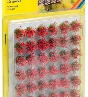 Grass Tufts  XL Blooming Red Flock Supply