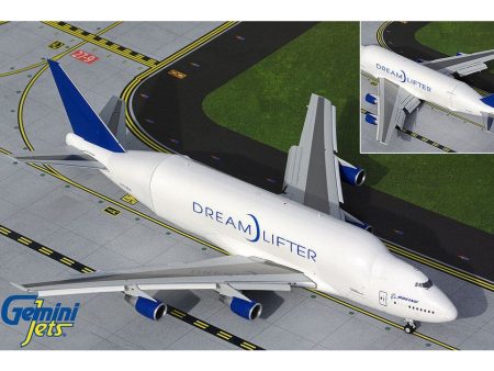 1 200 B747400LCF Dreamlifter (Flaps Down) N7188A with Opening Fuselage Online Hot Sale